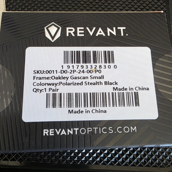 New In Box Gascan Small Polarized Stealth Black Lens - Picture 6 of 8
